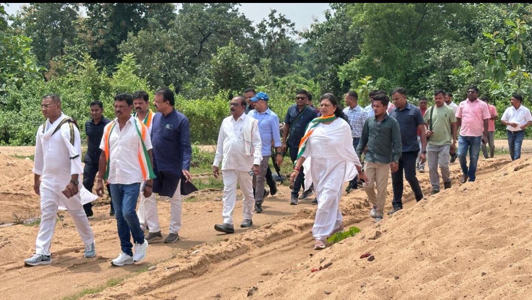 भोपालपटनम में रेत के अवैध उत्खनन और अंतर्राज्यीय परिवहन पर कांग्रेस जांच दल की गंभीर चिंता