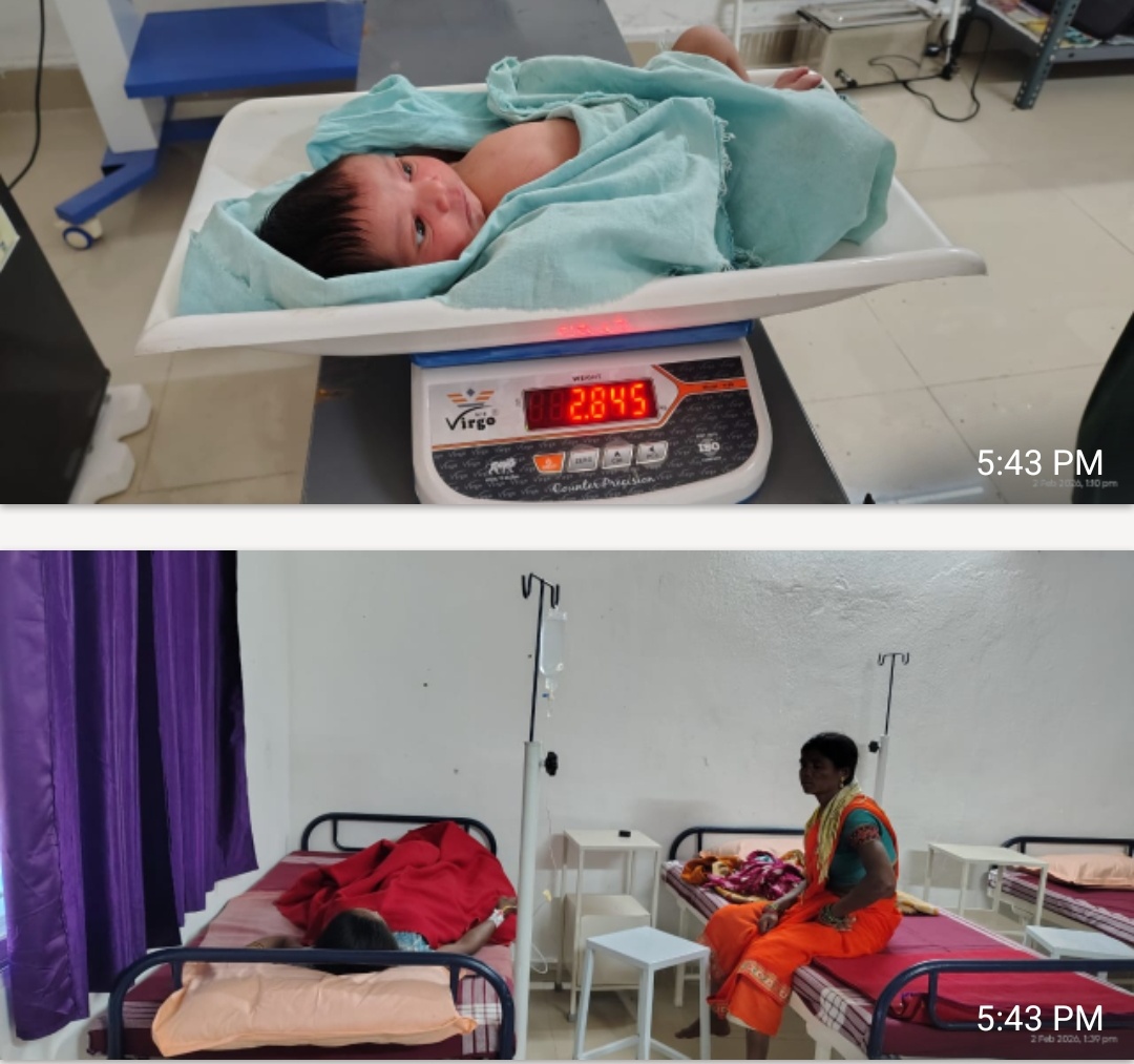 नियद नेल्लानार क्षेत्र में स्वास्थ्य सेवाओं की बड़ी सफलता:आयुष्मान आरोग्य मंदिर पालनार में पहले प्रसव का सफल आयोजन ।