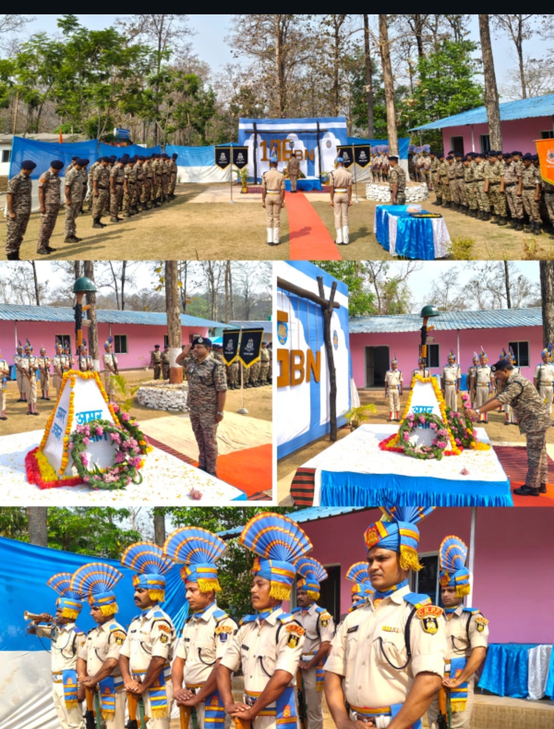 सीआरपीएफ के 87वें स्थापना दिवस के उपलक्ष्य में 196 बटालियन ने शहीद स्मारक पर माल्यार्पण, सैनिक सम्मेलन, खेल कूद कार्यक्रम का आयोजन किया ।