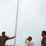 उपमुख्यमंत्री विजय शर्मा वन मंत्री केदार कश्यप पूर्व वन मंत्री माननिय महेश गागड़ा एवं सांसद महेश कश्यप ने शहीदों को किया नमन ।🇮🇳