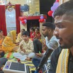 इंदिरा मार्केट के महादेव मंदिर में गूंजा कृष्ण नाम, भजन-कीर्तन में झूमे भक्त ।